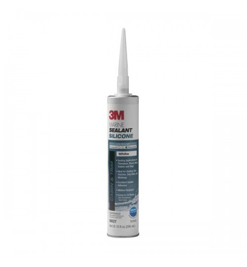3M Marine Grade Silicone Sealant, 08029, 1/10 Gallon, Clear